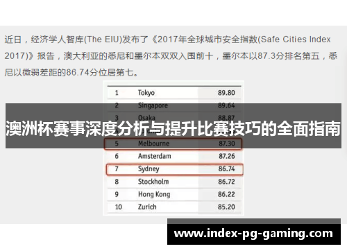 澳洲杯赛事深度分析与提升比赛技巧的全面指南